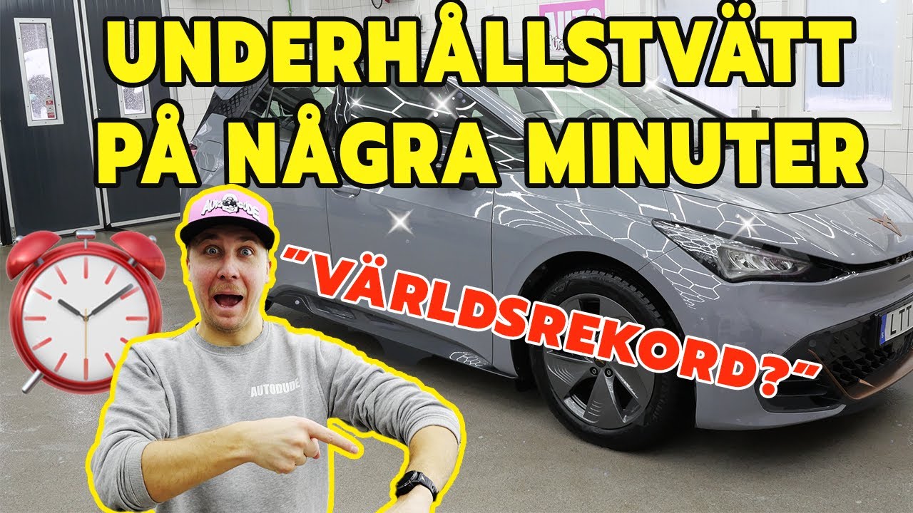 Vintertvätt av bilen - Vägsalt, asfalt, trafikfilm - Så tar du bort det