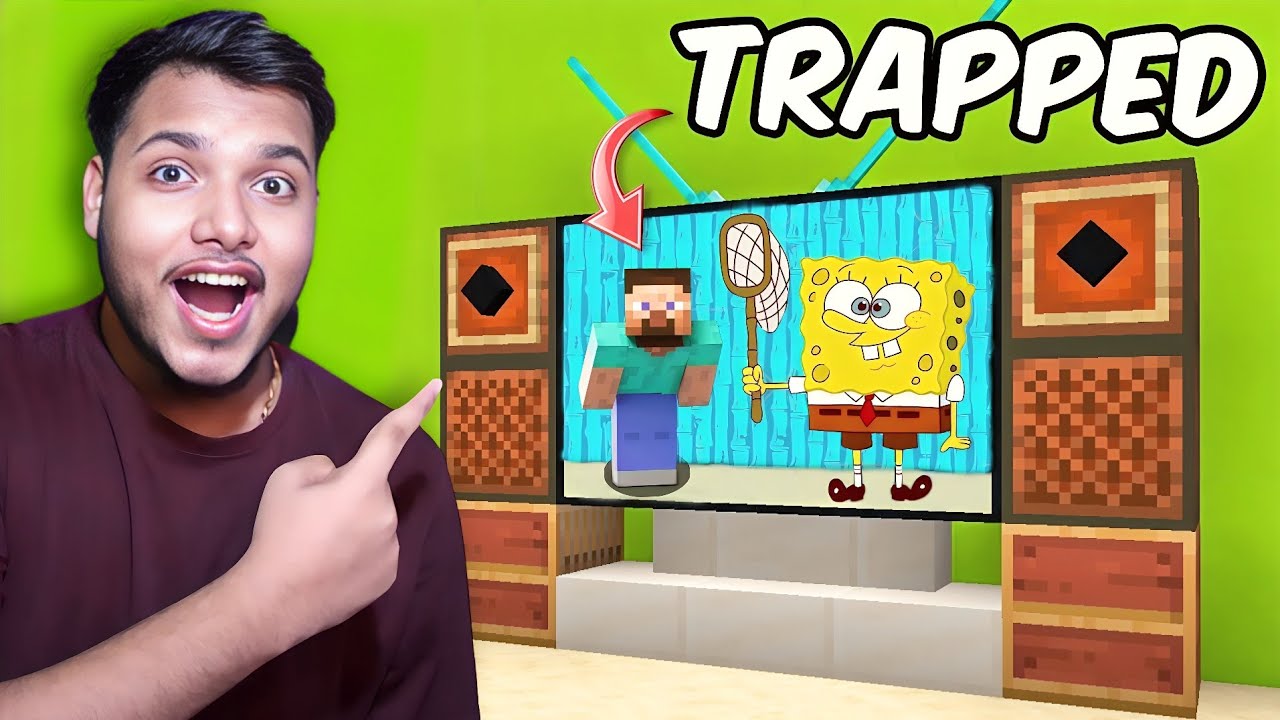 I Trapped My Friend In A Cartoon In Minecraft