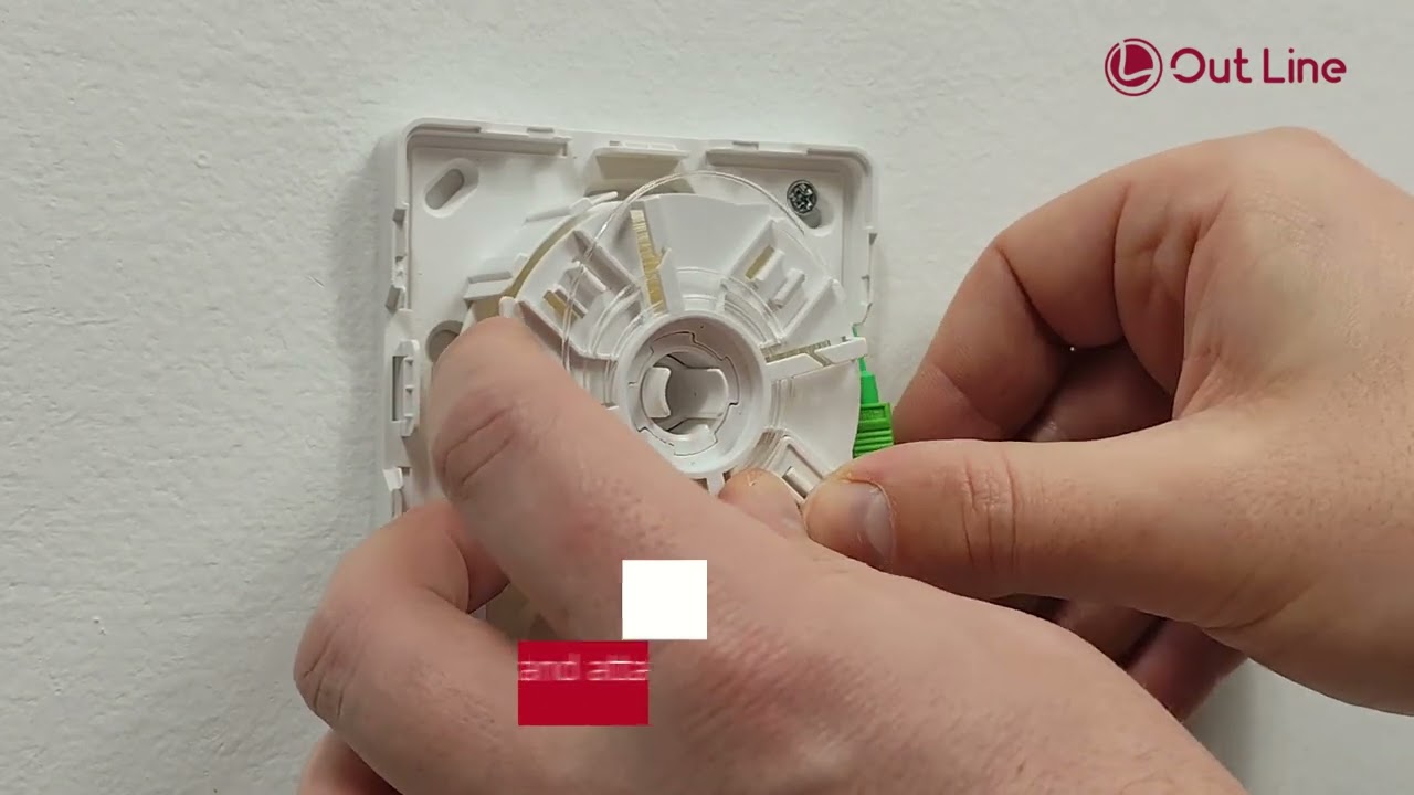 OptiLink: Installation instructions of the new reel wall outlet (ENG)