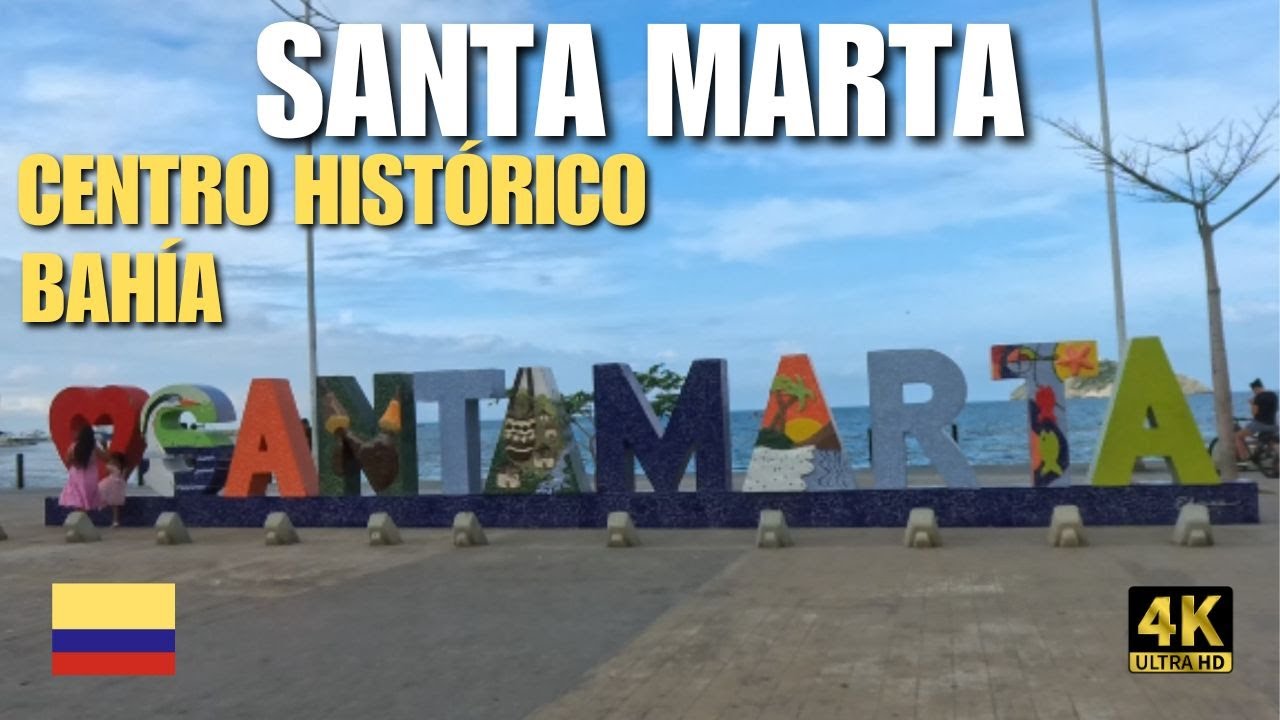 Santa Marta Walking Tour 4K 🚶‍♂️| Discover The Magic Of The Bay Beaches And Historic Center 🌞🏝️