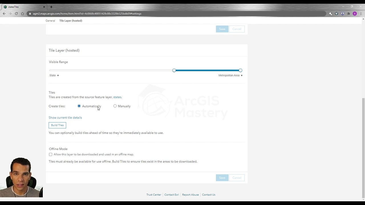 Создание слоя листов — учетная запись организации ArcGIS Online