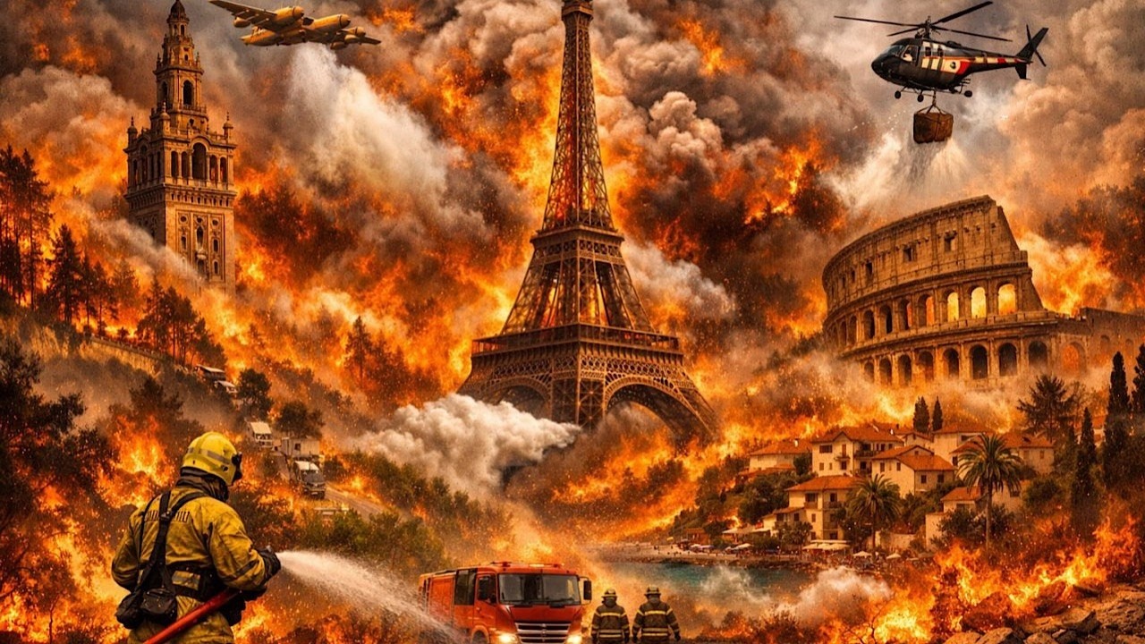 EUROPE ABLAZE: Wildfires sweep across Croatia, France, Spain, Portugal, and Italy