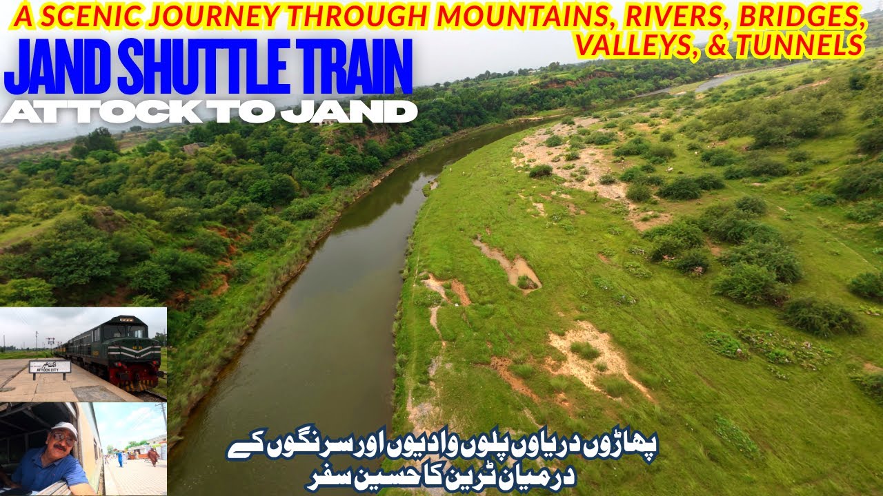 A Very Scenic Short Train Travel | Jand Shuttle Train | Mountains Valleys Tunnels | Attock to Jand