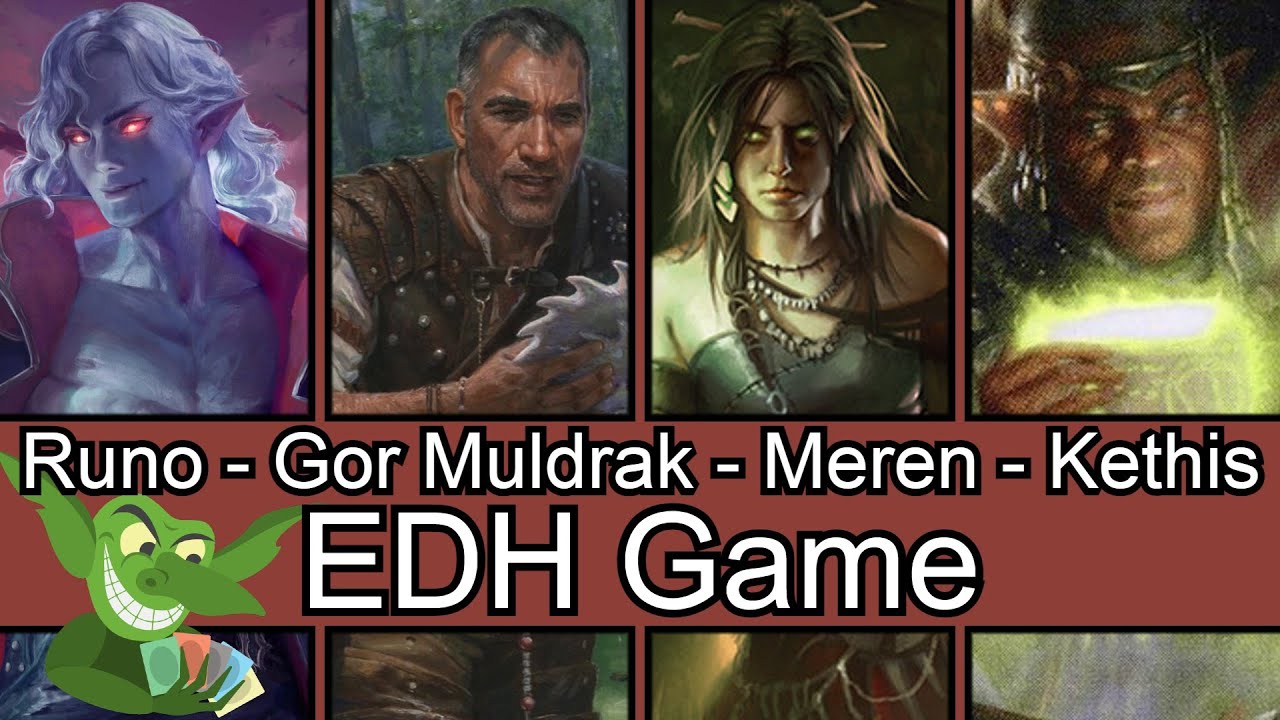 Thirsty Thursday with Runo vs Gor Muldrak vs Meren vs Kethis EDH / CMDR game play