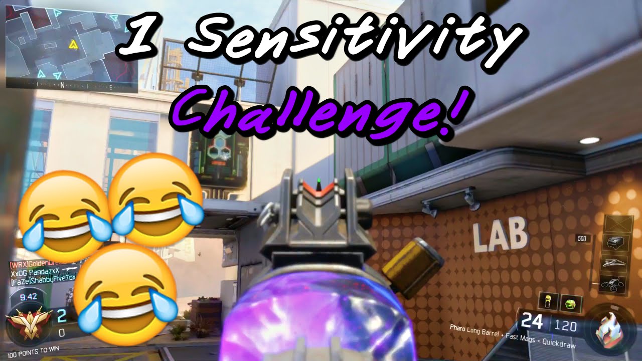 INSANE 1 SENSITIVITY CHALLENGE! 😱
