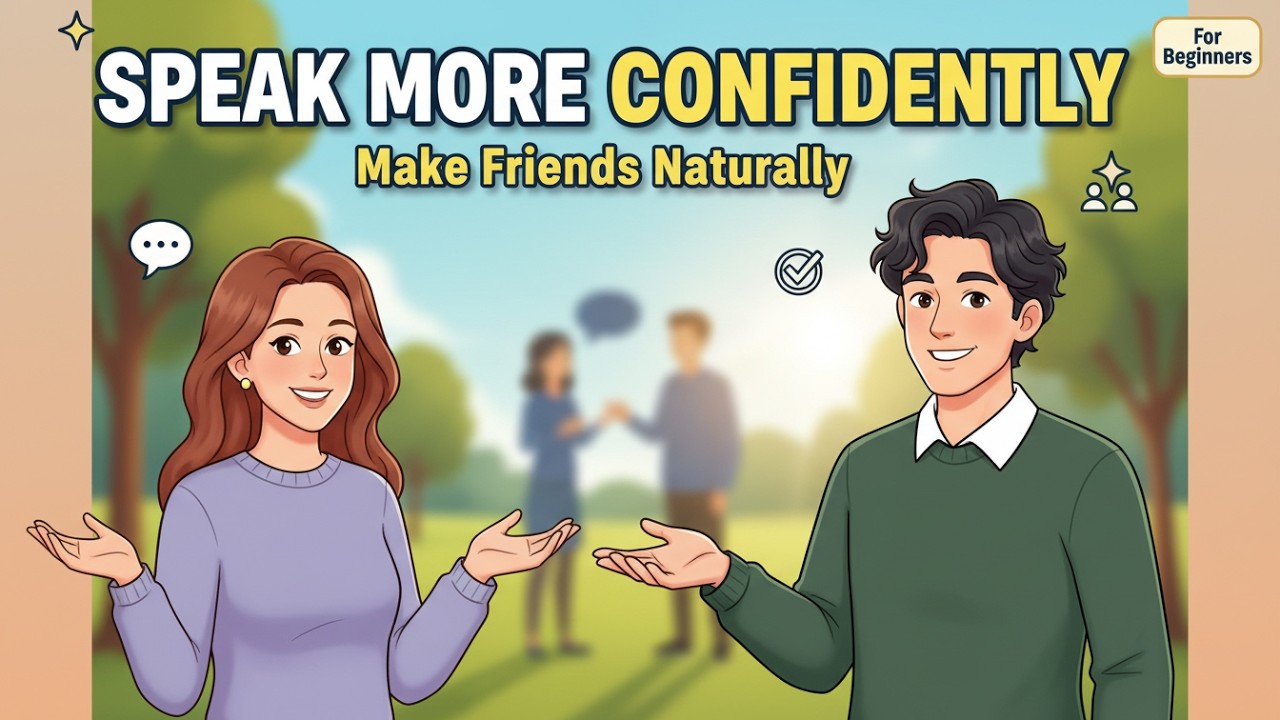 Speak More Confidently in English | Making Friends Naturally | For Beginners