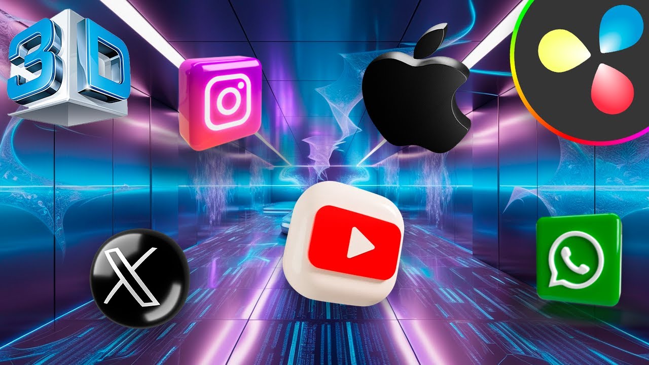 Cómo CREAR y ANIMAR un LOGO 3D en Davinci Resolve 19 GRATIS | Tutorial
