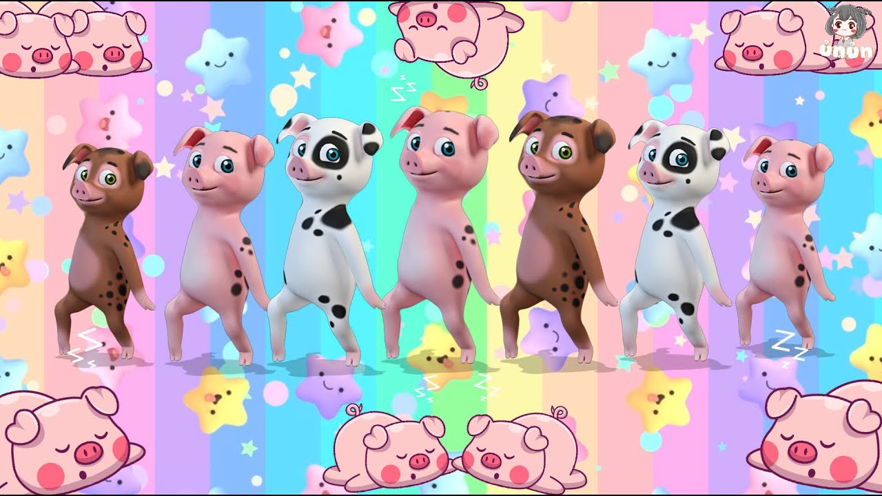 Nhạc Remix Heo Nhảy S&ocirc;i Động - Đ&agrave;n Heo Con Remix - Pig Dance Cartoon - Hoạt H&igrave;nh Heo Con Ngộ Nghĩnh