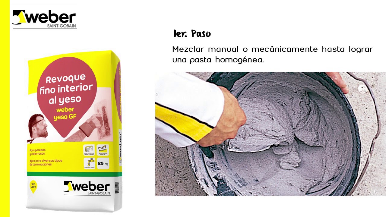 Paso a Paso Weber | weber yeso GF