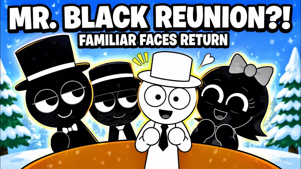 Sprunki: The Mr. Black Reunion 👀 Remix – Animation Meme