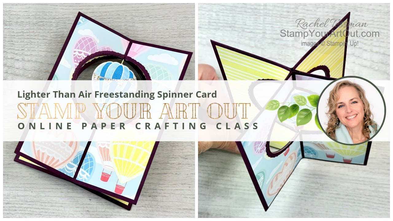Lighter Than Air Freestanding Spinner Card