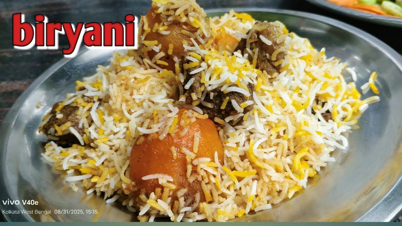 Kolkata restaurant style beef dum biryani|1kg beef biryani perfect masala|घर में बनाएं रेस्टोरेंट ज।