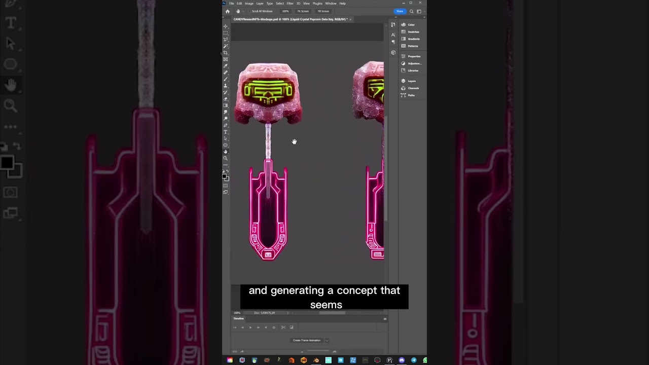 AI Workflow, flat to 3D with #blender3d