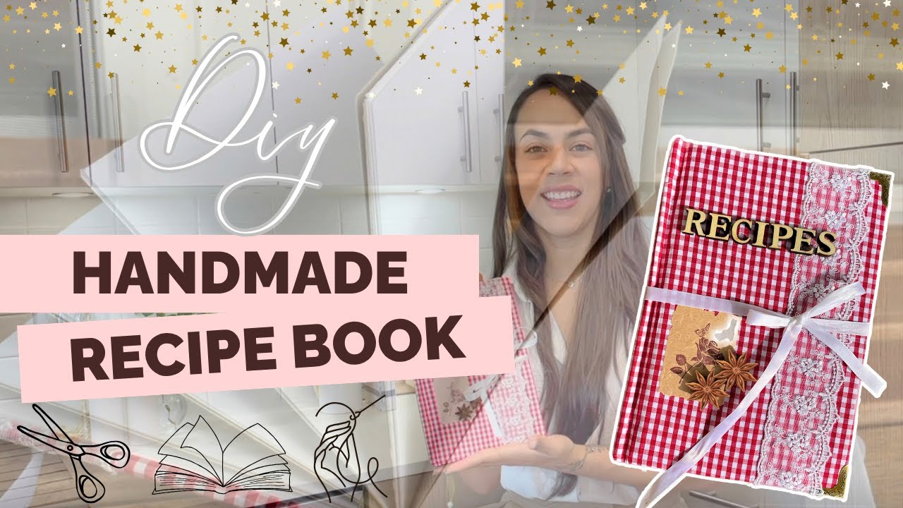 DIY Handmade Recipe Book from Scratch | Bookbinding, Sewing & Embroidery | Bullet Journal