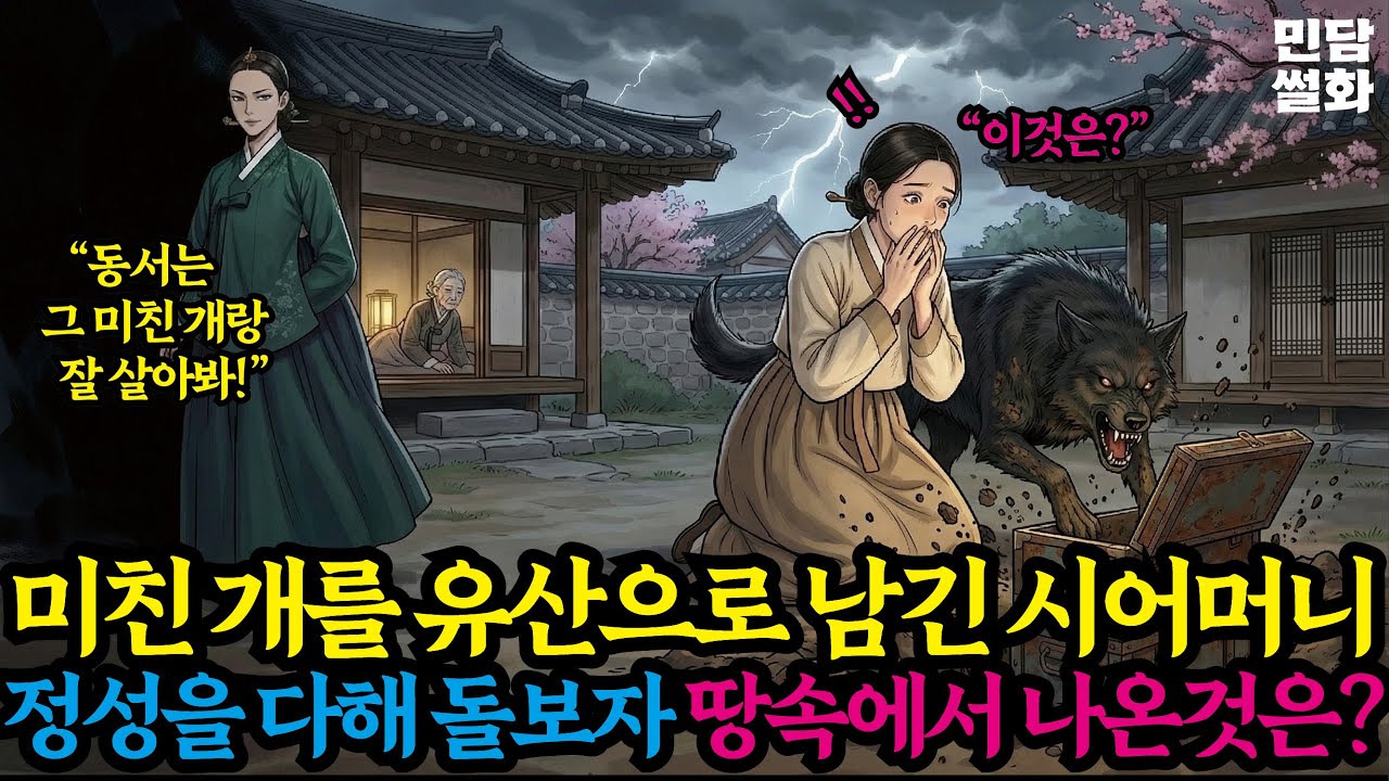 미친개를 유산으로 남긴 시어머니, 그 개가 파헤친 땅속에서 나온 10년 전 충격적인 진실 | 민담 야담 설화 옛이야기