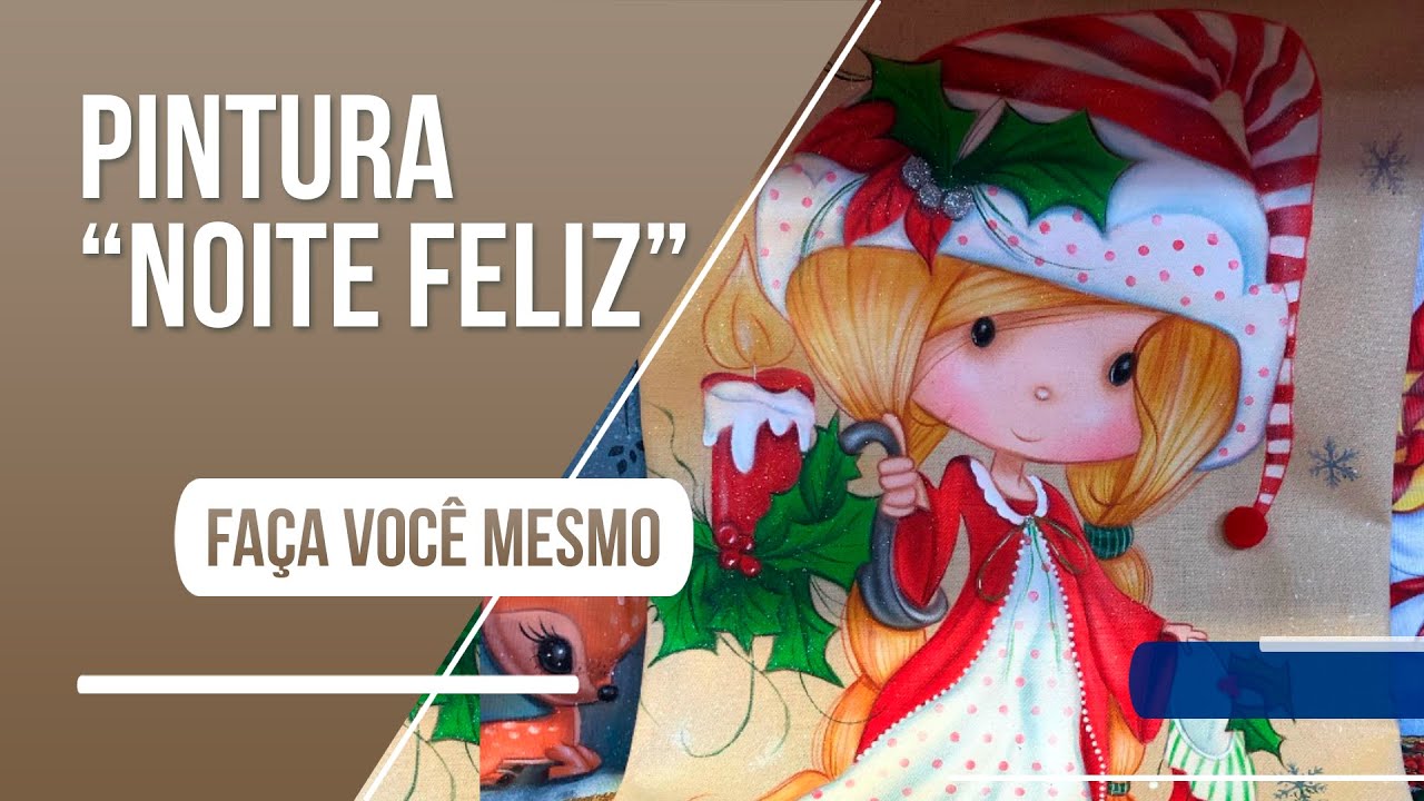 Veja como fazer uma linda pintura com tema natalino no pano de prato