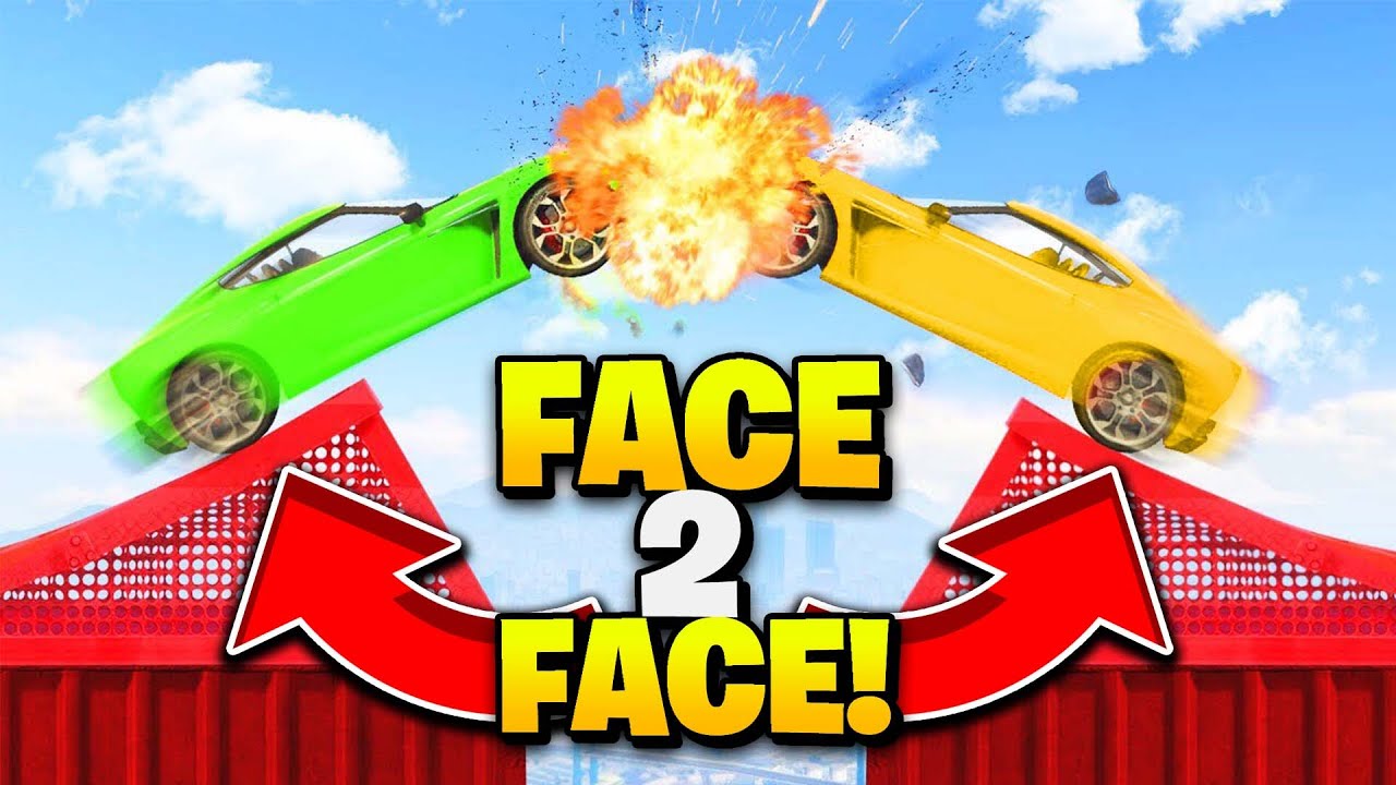 GTA 5 CRAZY FACE TO FACE RACE! (99.8786% People Cannot Complete)