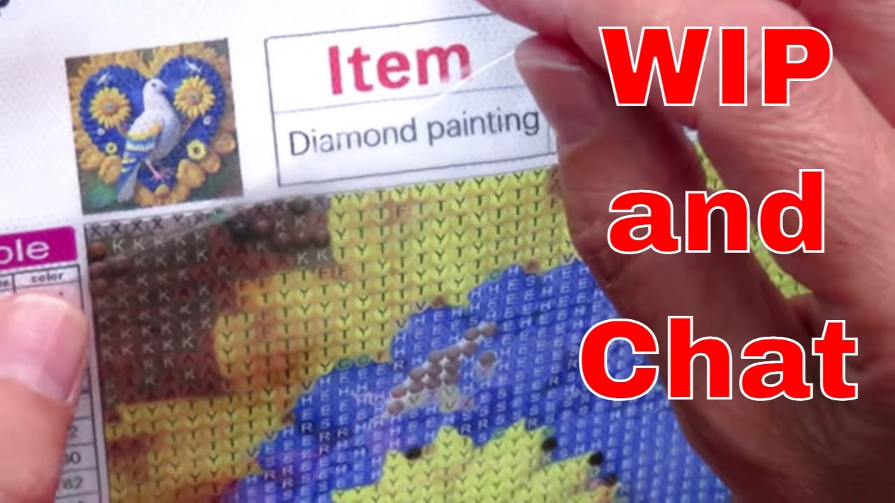 WIP Diamond Painting With Me #diamondpainting #drillwithme
