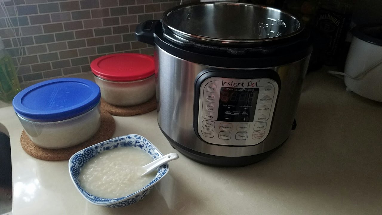 Instant Pot Pressure Cooker Congee (白粥)