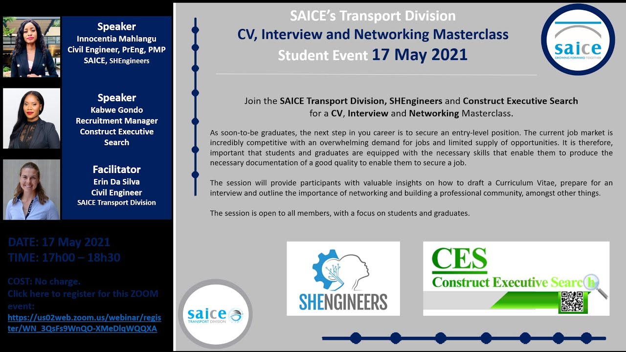 CV, Interview and Networking Masterclass