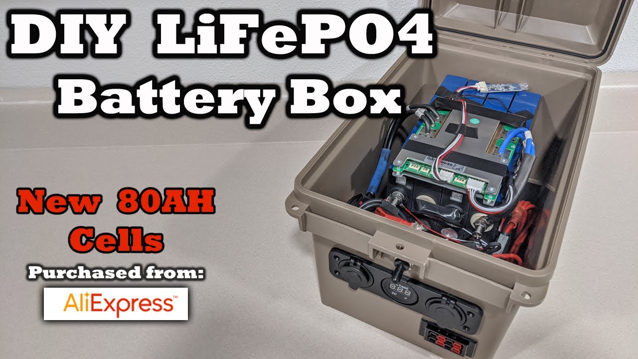 DIY 80AH LiFePO4 Battery Box - COMPLETE BUILD VIDEO  | AliExpress Cells, High Quality BMS