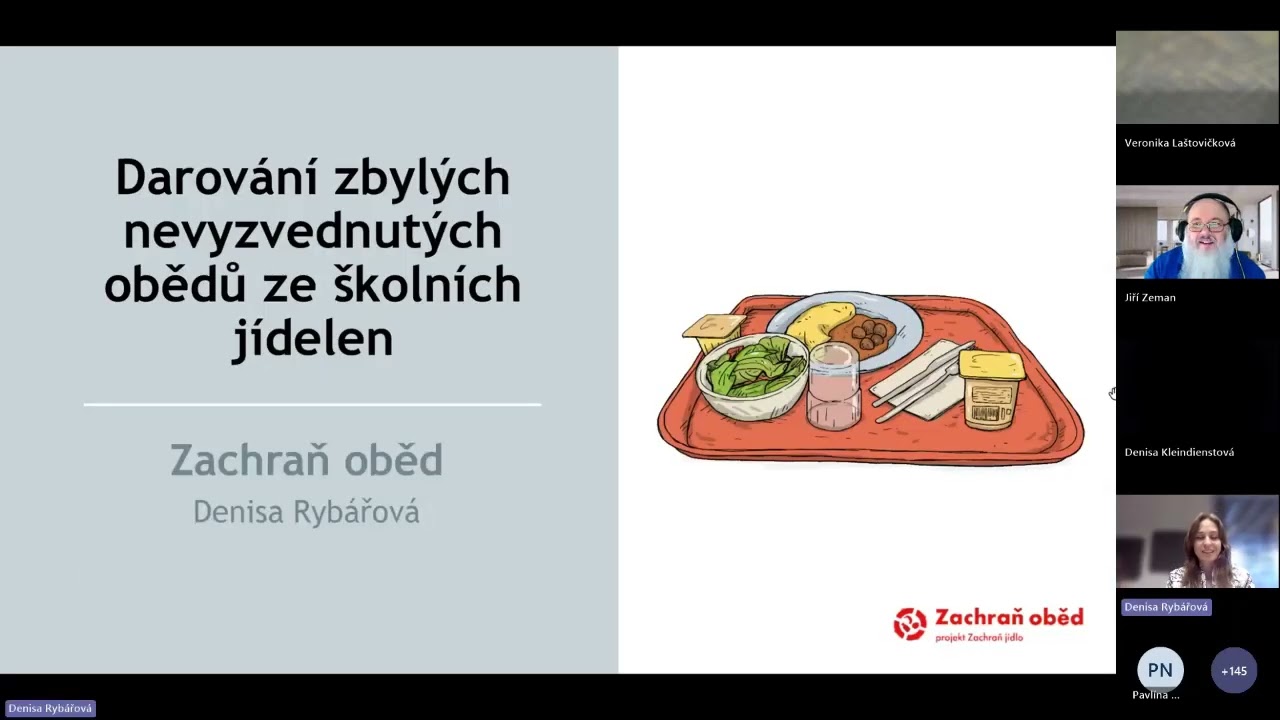 WEBINÁŘ záznam Jak postupovat při darování zbylých pokrmů ze školních jídelen