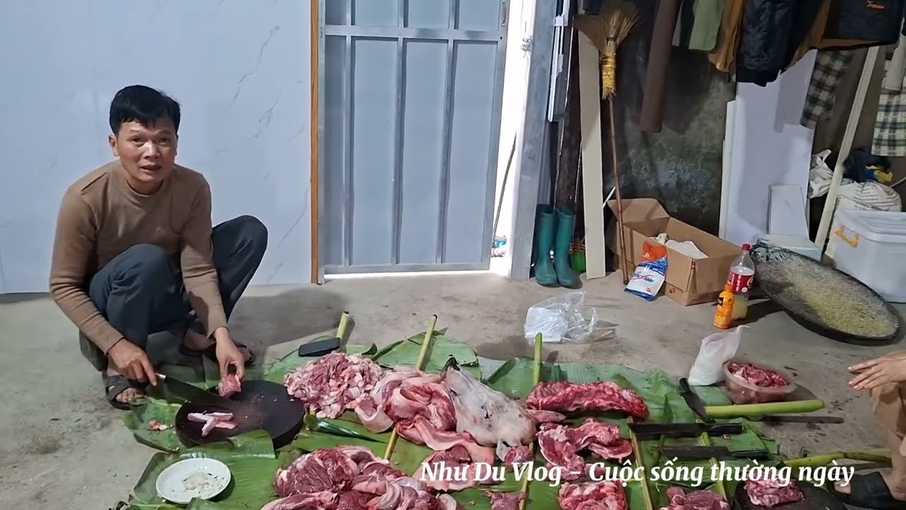 Về quê mổ lợn tết
