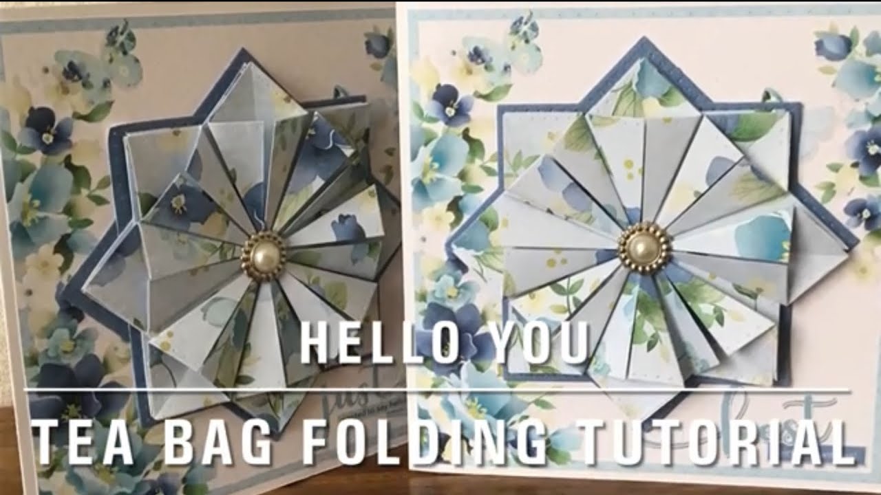 Tea Bag Folding Tutorial using Hello You by Nitwits