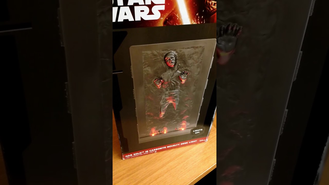 Han Solo in Carbonite LED Desk light AA battery hack