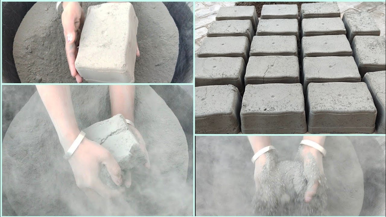 Asmr- Super duper Dusty pure cement with white grainy concrete 😴 requested video