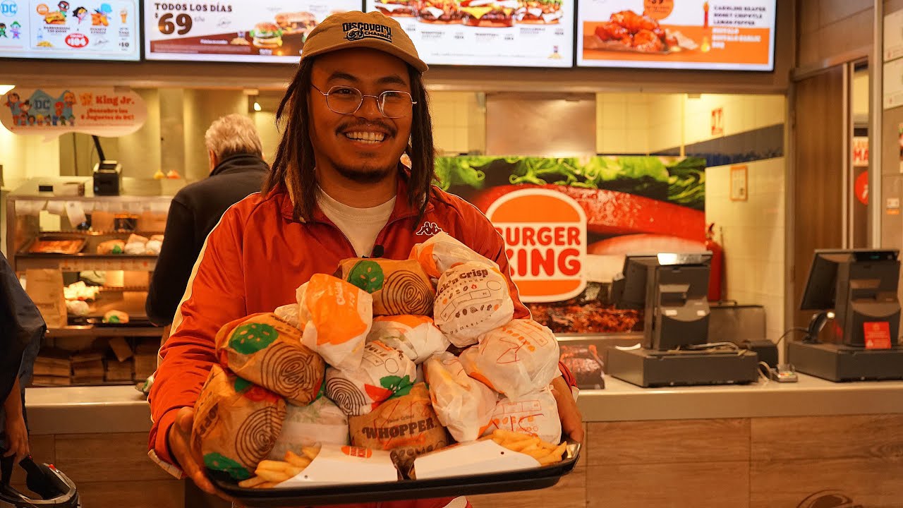 COMPRÉ TODO EL MENÚ DE BURGER KING - Lalo Elizarrarás