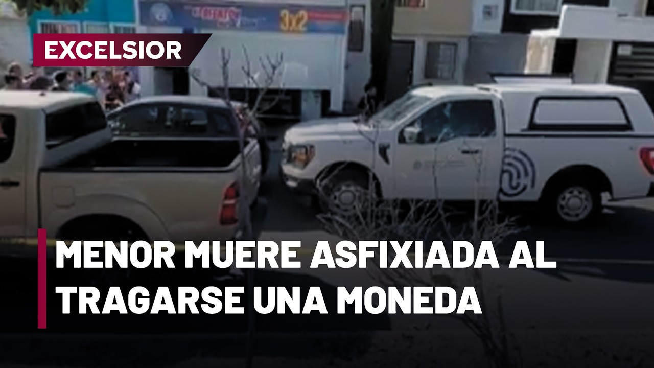 Muere niña de 4 años en Jalisco al atragantarse con una moneda