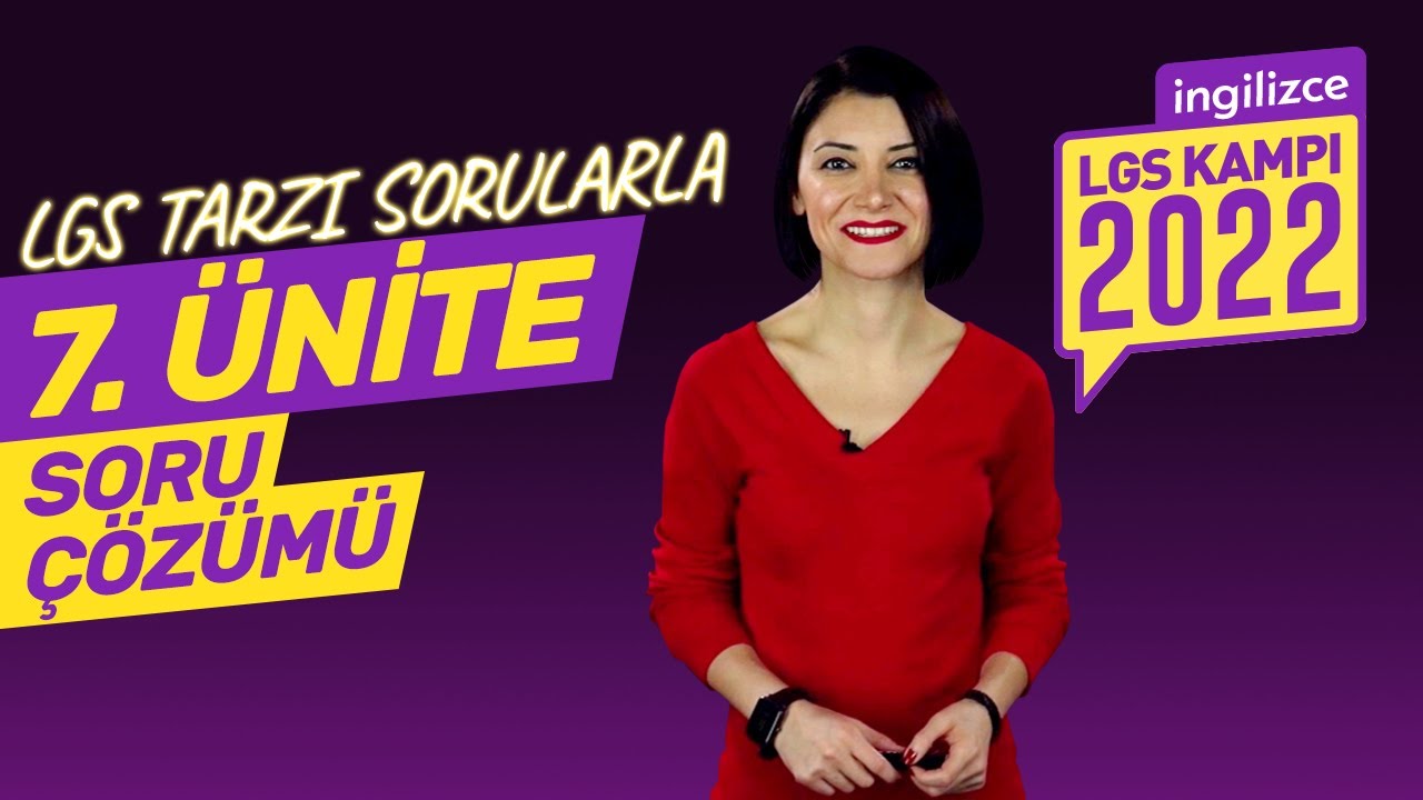 LGS 2022 Kampı: 8. Sınıf İngilizce 7. Ünite Soru Çözümü (Yeni Nesil Sorular ile Tourism Testi)