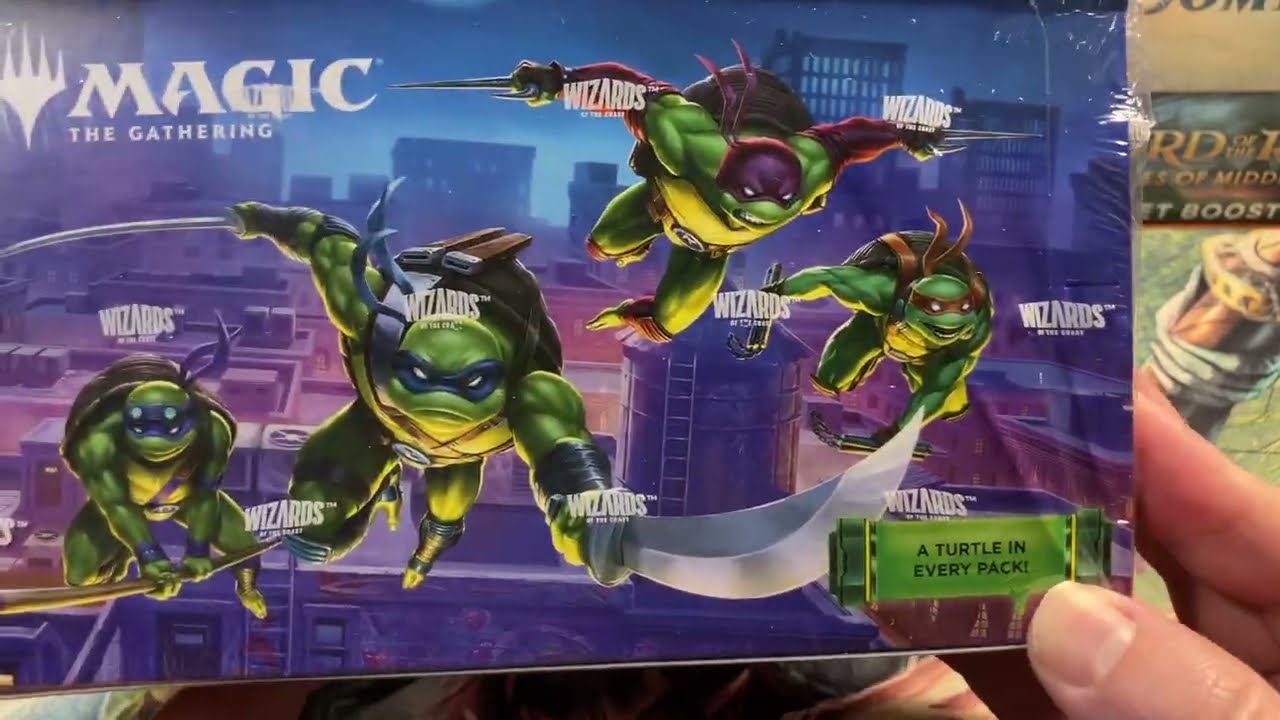 Распаковка бустерного бокса TMNT Play, Magic The Gathering, Teenage Mutant Ninja Turtles, MTG, TMT.