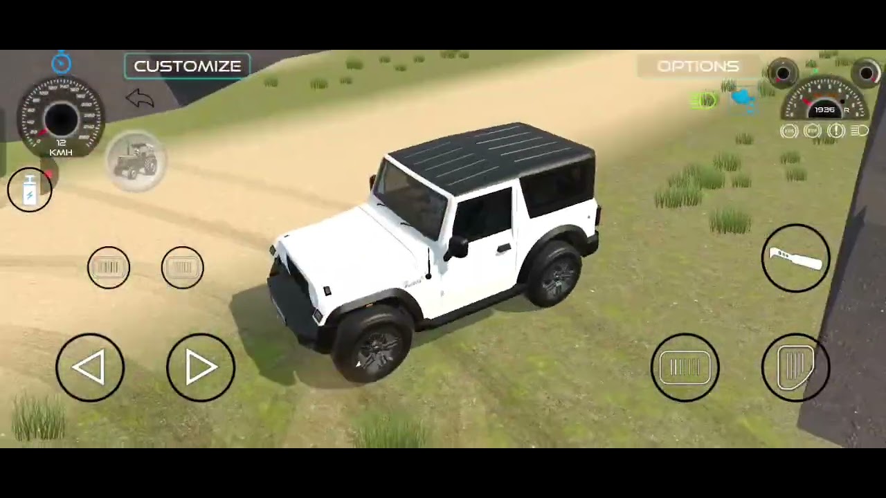 🚨 Thar off roading 🚗 game name indian vehicle simulators 3d #thargame #gameindian  
