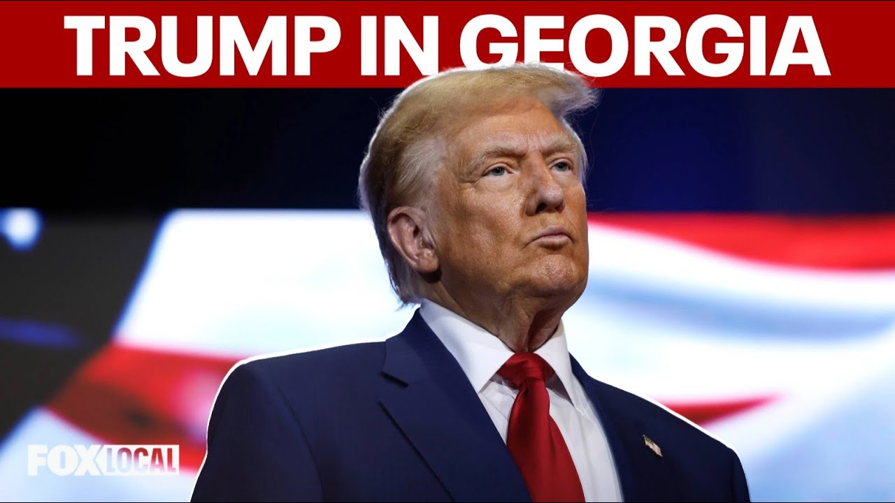 LIVE: Trump stops at Georgia business amid battleground race to replace Greene
