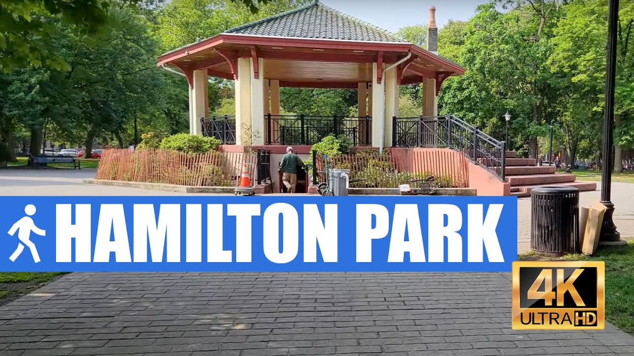 Hamilton Park, Jersey City walk around (4K 60fps)