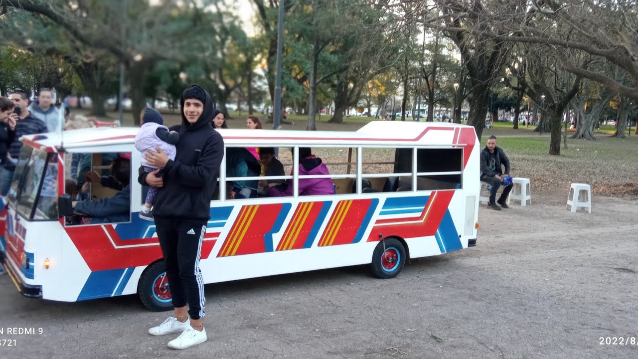 mini ómnibus Rio en la plata. parque Saavedra
