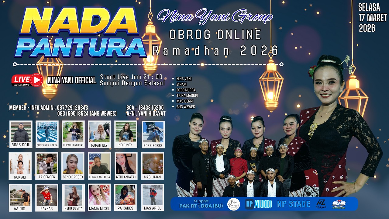 LIVE NGOBROG & REQUEST ONLINE | NADA PANTURA - NINA YANI GROUP | SELASA 17 MARET 2026