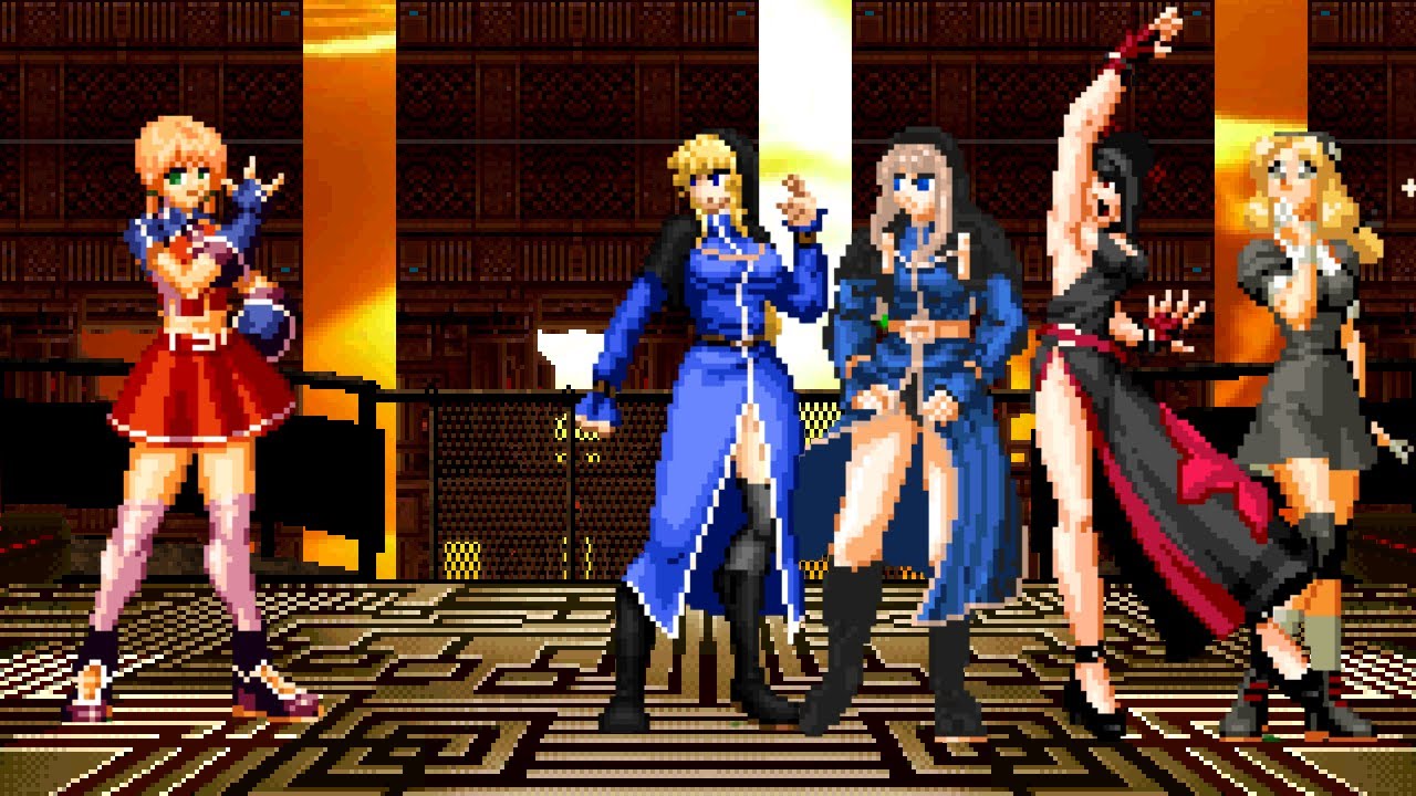 [KOF Mugen] ❤️ Athena Maria vs Schlussel Team | 🔥 Epic Fight