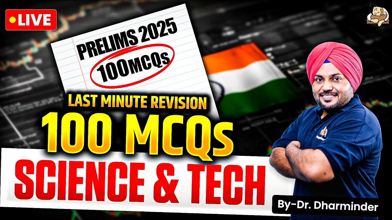 Science & Tech 100 MCQs with Answers | UPSC Prelims 2025 | Topicwise PDF Download | SleepyClassesIAS