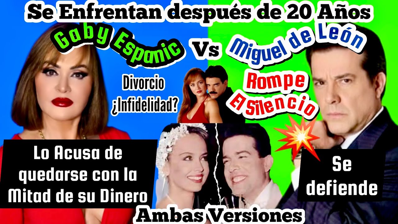 El Enfrentamiento entre Gaby Spanic y Miguel de León tras 20 años: Divorcio, Dinero e Infidelidad