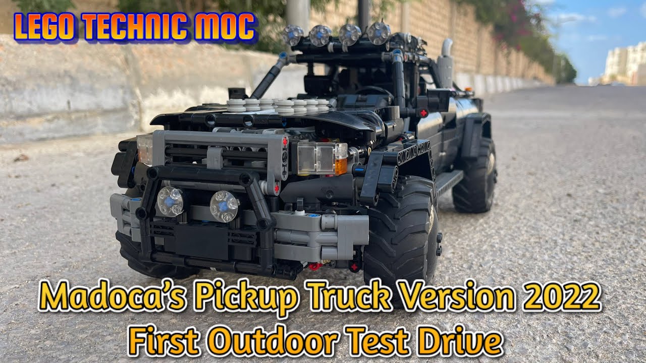 Madoca’s Pickup Truck Version 2022 First Outdoor Test Drive .. LEGO TECHNIC