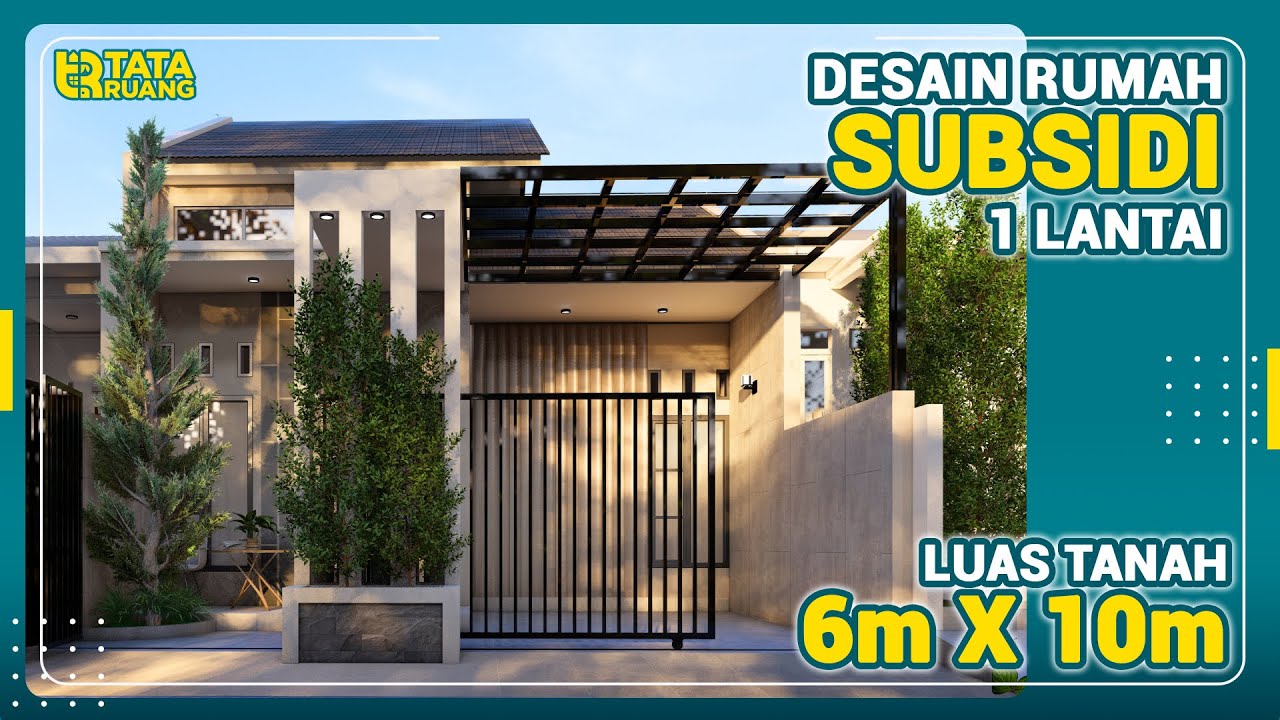 Rumah minimalis di Lahan subsidi 6X10