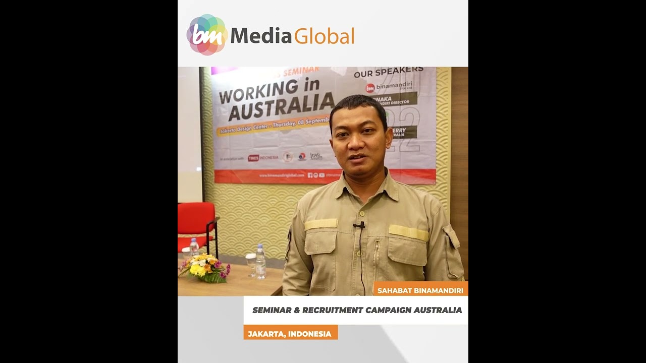 TESTIMONI PESERTA BUSINESS SEMINAR & RECRUITMENT CAMPAIGN AUSTRALIA, JAKARTA 08 SEPTEMBER 2022.