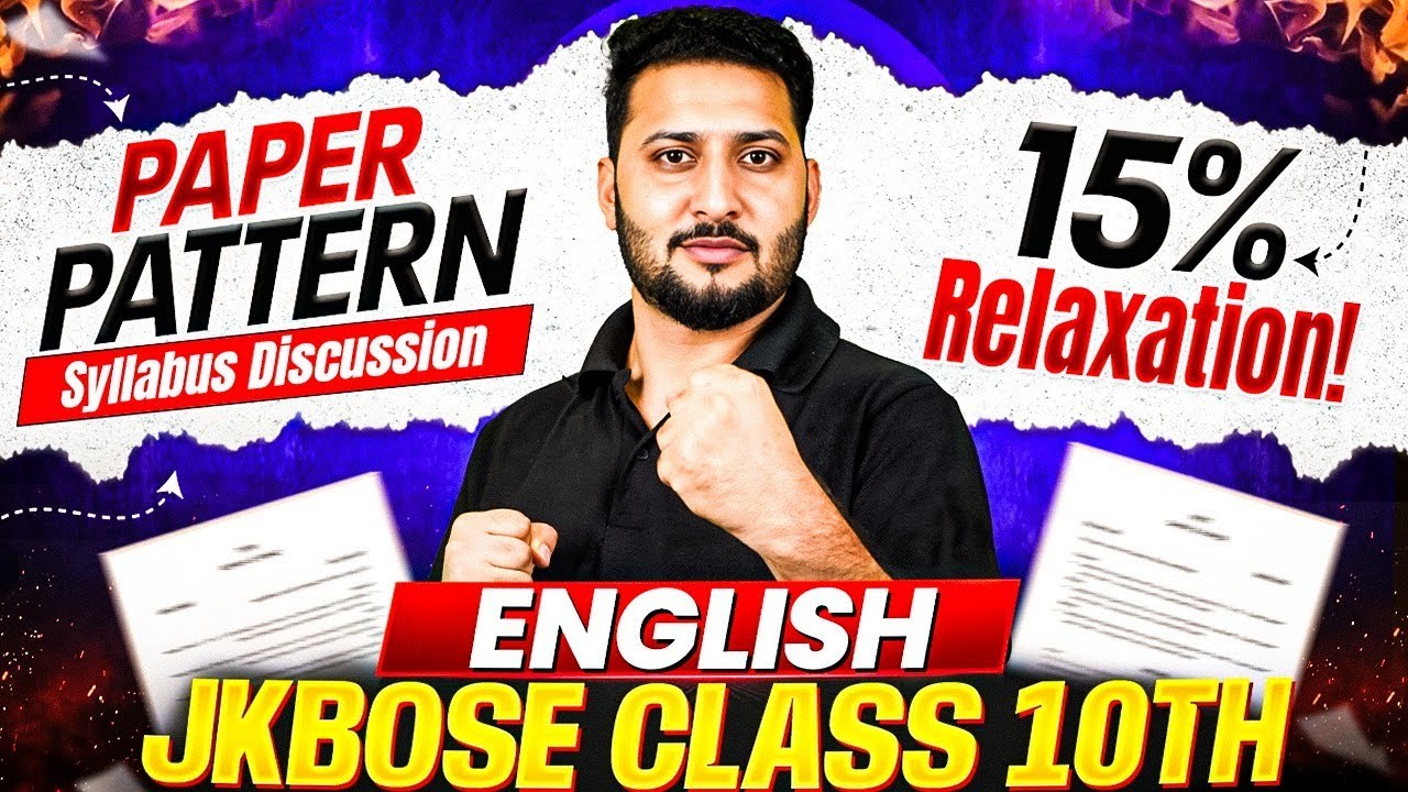 JKBOSE Class 10th English 2025 | New Paper Pattern & Full Syllabus Discussion | JKBOSE Wallah