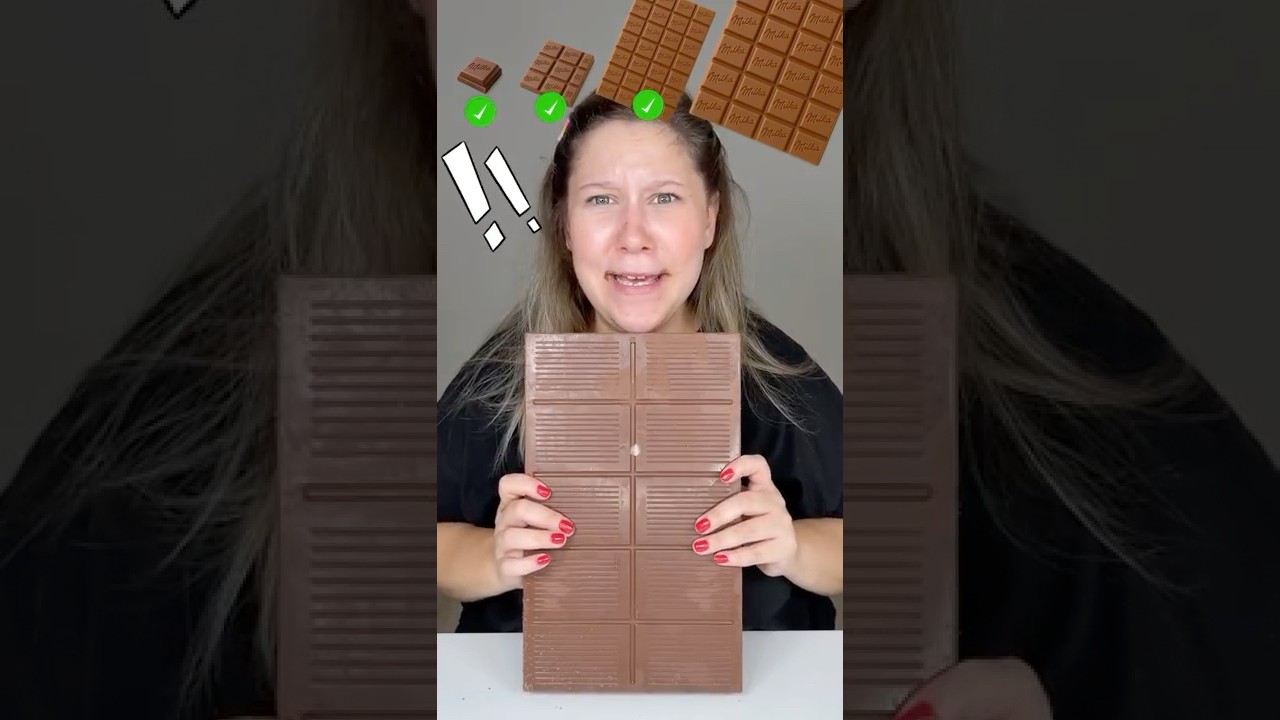 From Small to Giant Milka Chocolate 🍫 #shorts #funny #viral