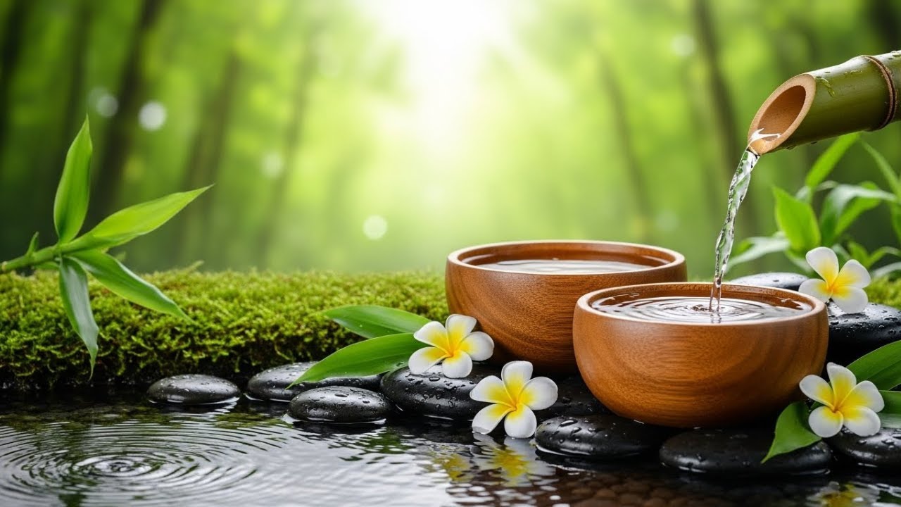 Beautiful Relaxing Music + Gentle Water Sounds 🌿 Calm Mind, Deep Relaxation