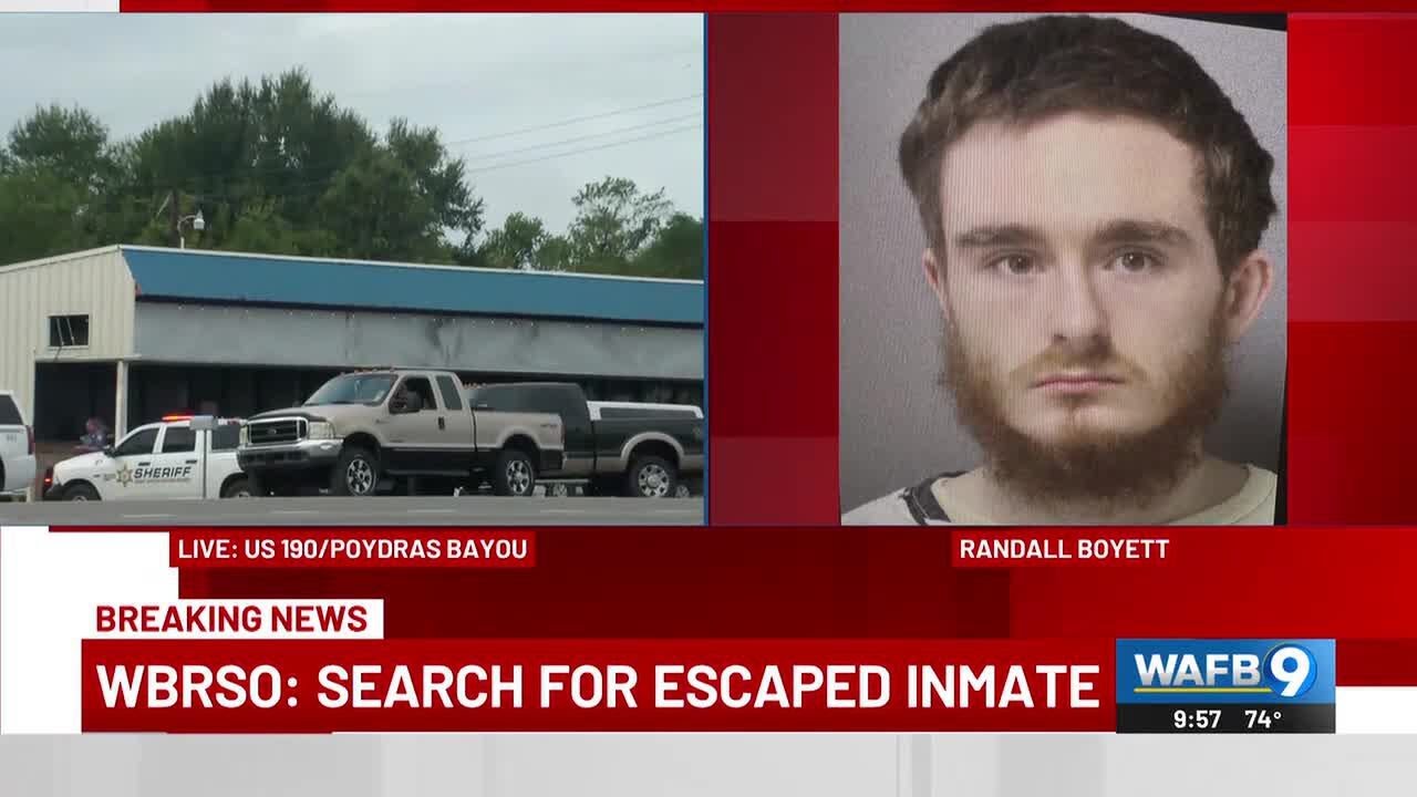 BREAKING: Search underway for escaped inmate in West Baton Rouge Parish