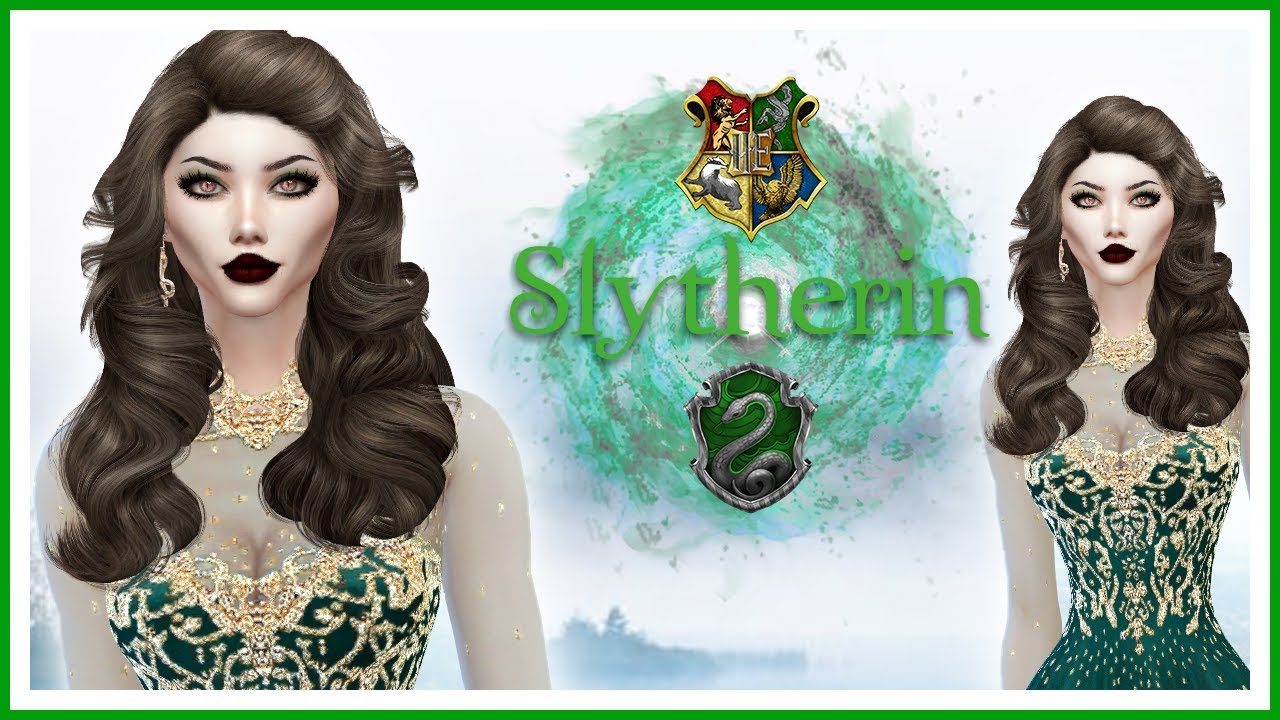 Slytherin | create a sim| The Sims 4| Harry Potter |